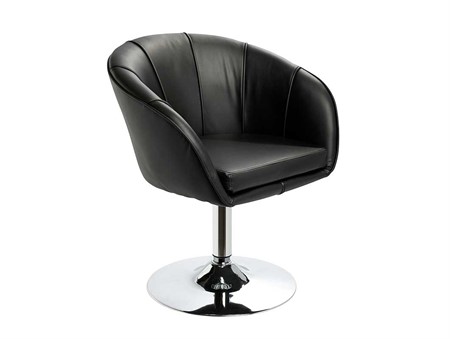 Fåtölj Bronx, snurrbar, svart